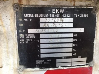 EKW N/A 1980 - 2 As Vrachtwagen Aanhangwagen Open - Uitschuifbaar: 4 mtr, LLG-56-Z - 40 km bild 29