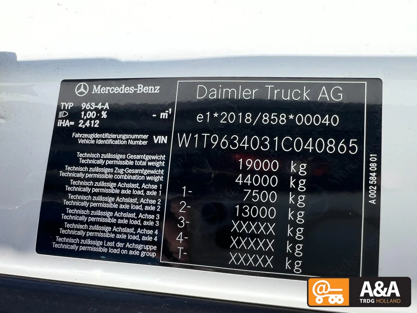 Mercedes-Benz Actros 2022 - 1845 LS afbeelding 3
