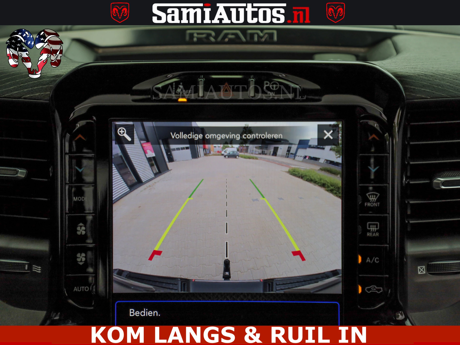 Dodge Ram Pick-Up 2021 - LIMITED | TRAINHORN | | HUD | UITLAATKLEP | LUCHTVERING | STRIPING | PANODAK | BOM VOL | BLAUW VOORRUIT | afbeelding 27