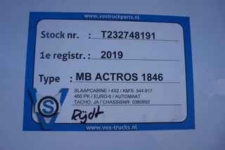 Mercedes-Benz Actros 2019 - 1846 AUTOMATIC / RUNNING / EURO-6 / 2019 image 27