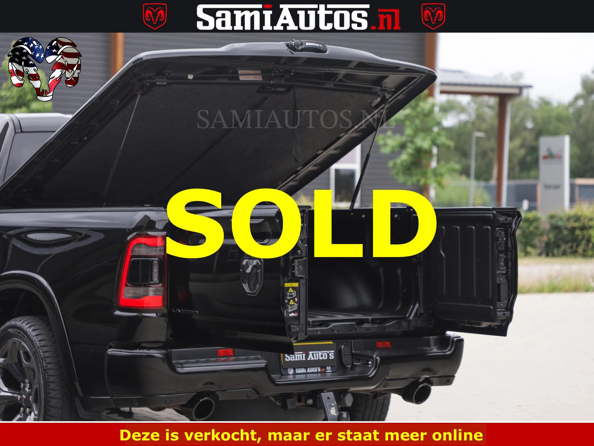 Dodge Ram 1500 2022 - LIMITED NIGHT | BOM VOL | HUD | MWK | LUCHTVERING | PANODAK | afbeelding 5