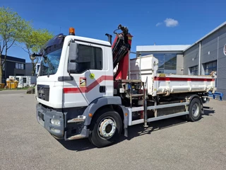 MAN TGM 2010 - 18.250 / HMF 1430 K2 REMOTED CRANE / ROTATOR / 3SIDE TIPPER / 369581 KM / TUV:29-10-2026 / AUTOMATIC / EURO-5 / 2010 immagine 3