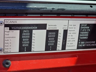 Scania R 2016 - R580 V8 Topline 6x2 - Box with sidedoors - Retarder - Full air - Leather image 61
