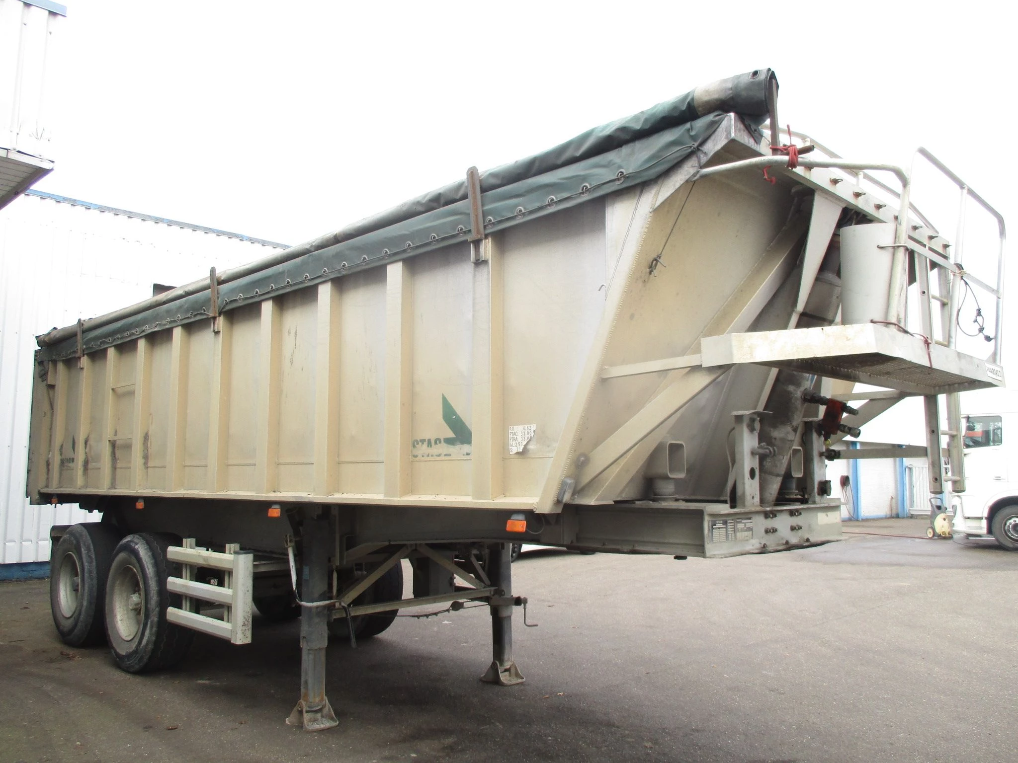 Stas 2000 - 2 Axle , tipper trailer , spring suspension, Drum brakes obrázek 4