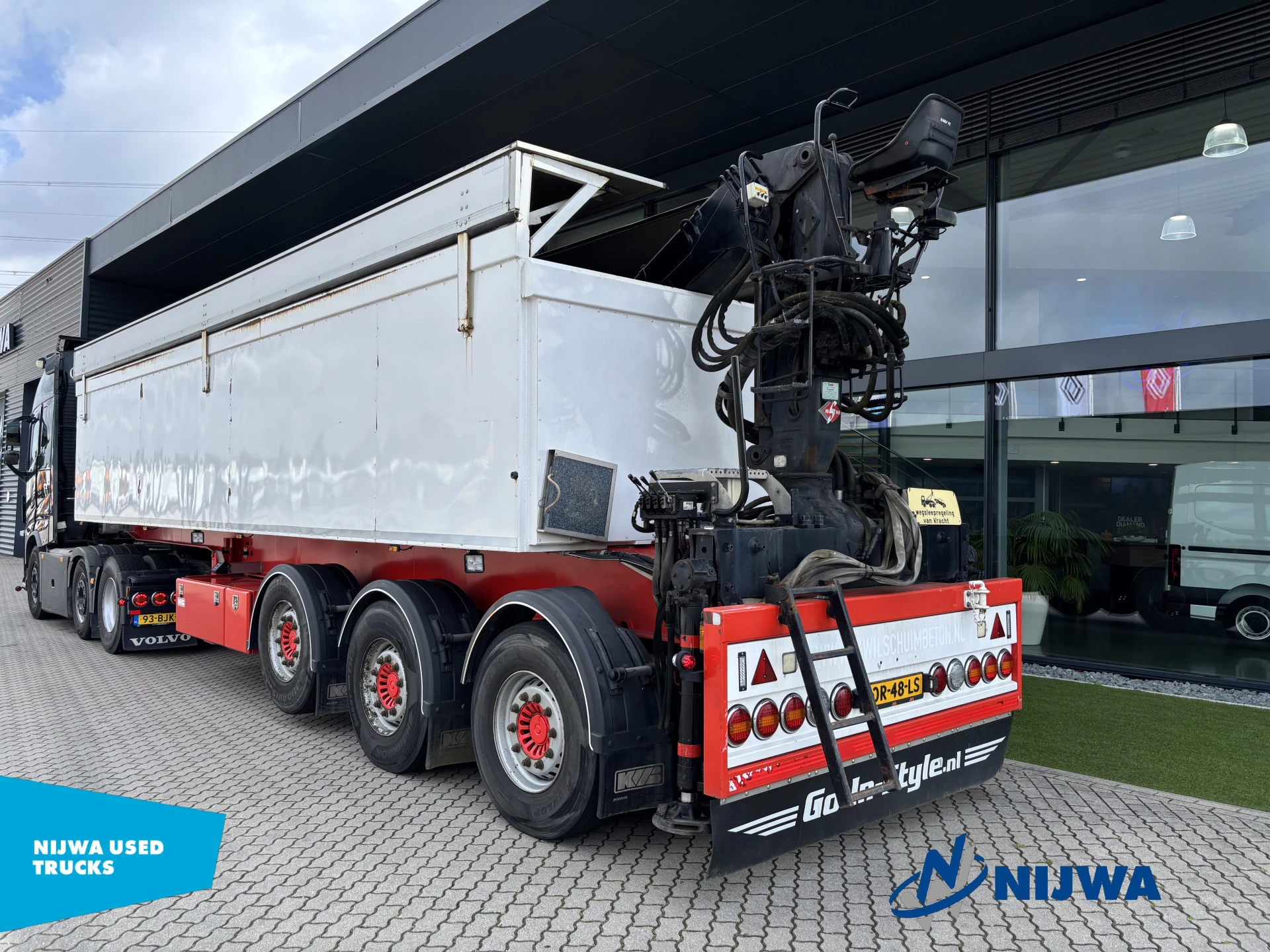 Volvo FH 2017 - FH16 750 6x2/4 i.c.m. KWB P3 oplegger met Hiab 1185 83 kraan obrázek 24