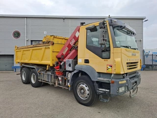Iveco Trakker 2006 - 380T35 / 6X4 / 2X BIG AXLE / FULL STEEL / HMF 1560 K2 REMOTE / 2SIDE TIPPER / 335304 KM / NEW TURBO / AIRCO / EURO-3 / 2006 bild 5
