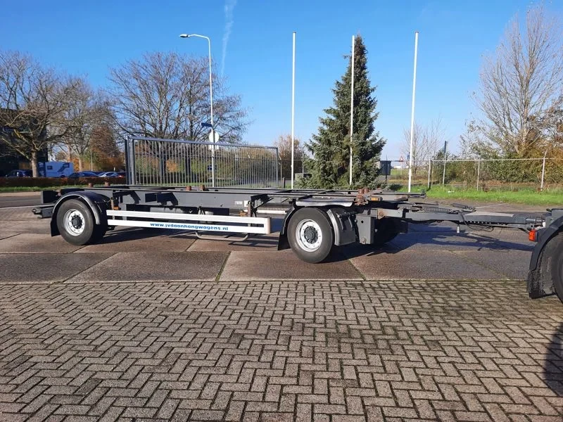 Sommer 2008 - AW 18T-S 2 As Aanhangwagen I.c.m. Krone Open BDF Laadbak 20 Ft. 08-WD-DL afbeelding 4