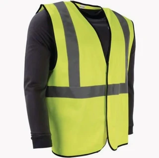 Unbranded Striking yellow safety vest afbeelding 2 miniatuur