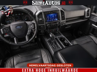 Ford F-150 2018 - 5.0 V8 4X4 | MAT OLIVE GREEN | BIJTELLING VRIJ | ZEER DIK | CAMERA | 3500KG | PANORAMA | LEDER | GO RHINO ROLLBAR | afbeelding 5
