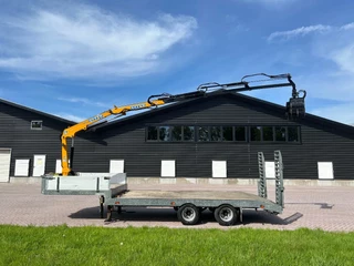 Veldhuizen N/A 2005 - Be oplegger 9 TON semi dieplader MET KRAAN image 2
