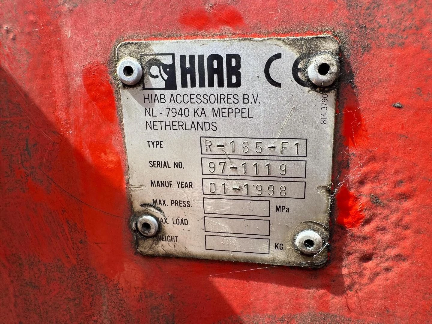 Hiab R-165-F1 1998 afbeelding 8