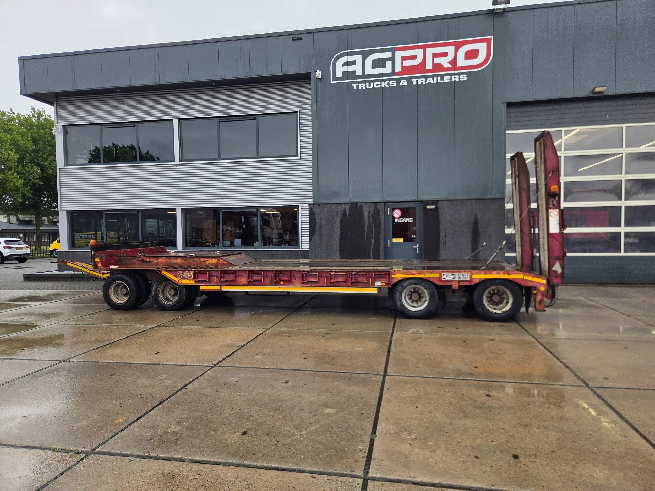 Gheysen en Verpoort 1997 - 4as hydro rampen ,verbreders 40 ton 860 laadvloer afbeelding 1