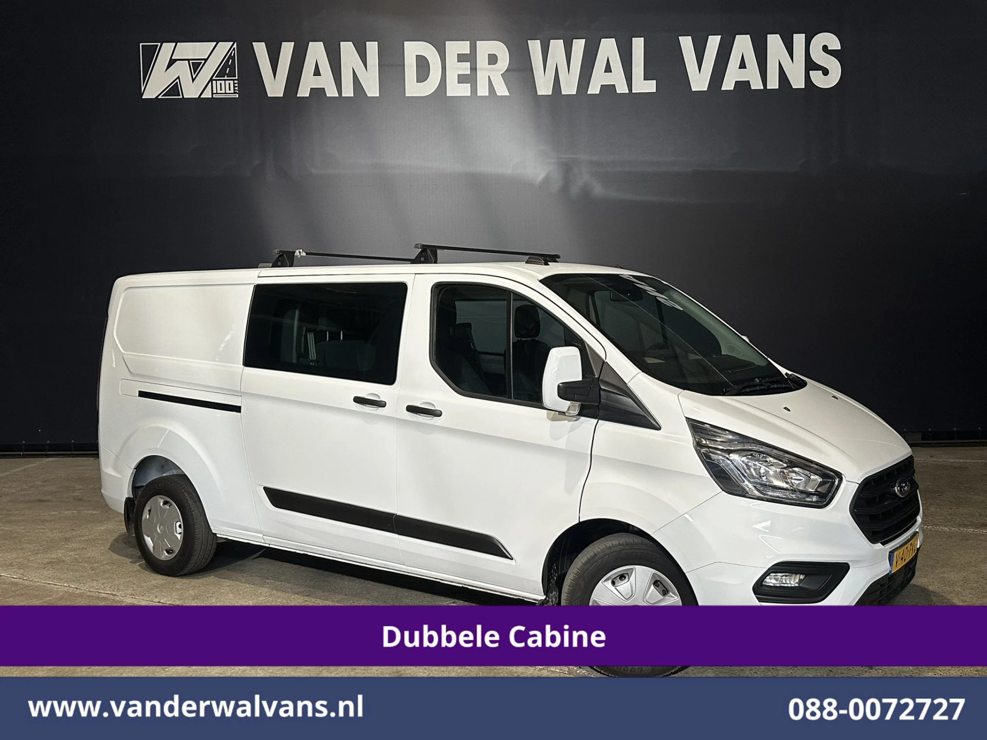 Ford Transit Custom 2021 - 2.0 TDCI 131pk L2H1 Dubbele Cabine Inrichting Euro6 Airco | 5-Zits | Camera | Cruisecontrol | LED afbeelding 1