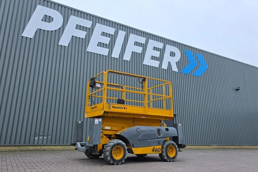 Haulotte 2018 - Compact 12DX Diesel, 4x4 Drive, 12m Working Height image 1