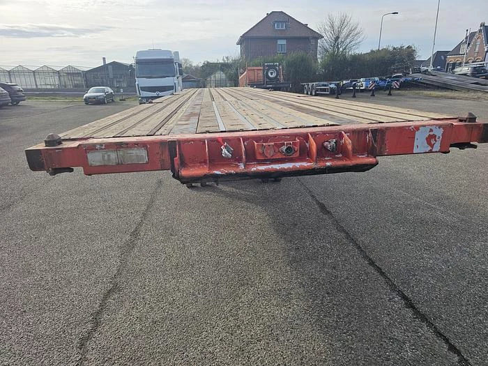 Groenewegen DRO 15-28 | Heavy duty trailer |twistlocks for container 40 ft 2 x 20 ft 20 ft mid.| saf Drum | hardwood floor. 1995 Bild 9