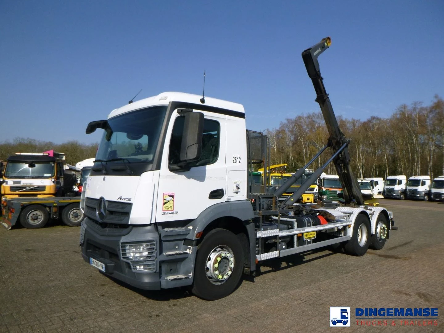 Mercedes-Benz Antos 2543 6x2 Euro 6 Garnier container hook lift 18t 2017 imagem 1