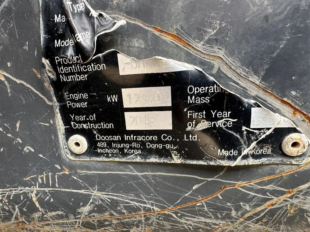 Doosan DX235LC 5 2019 zdjęcie 19