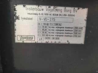 Vogelzang N/A 2008 - VA-20 / NL TRAILER / TUV:19-05-2026 / 10TON BPW AXLES / ALCOA / 2008 image 21