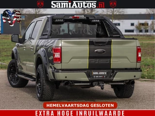 Ford F-150 2018 - 5.0 V8 4X4 | MAT OLIVE GREEN | BIJTELLING VRIJ | ZEER DIK | CAMERA | 3500KG | PANORAMA | LEDER | GO RHINO ROLLBAR | afbeelding 10