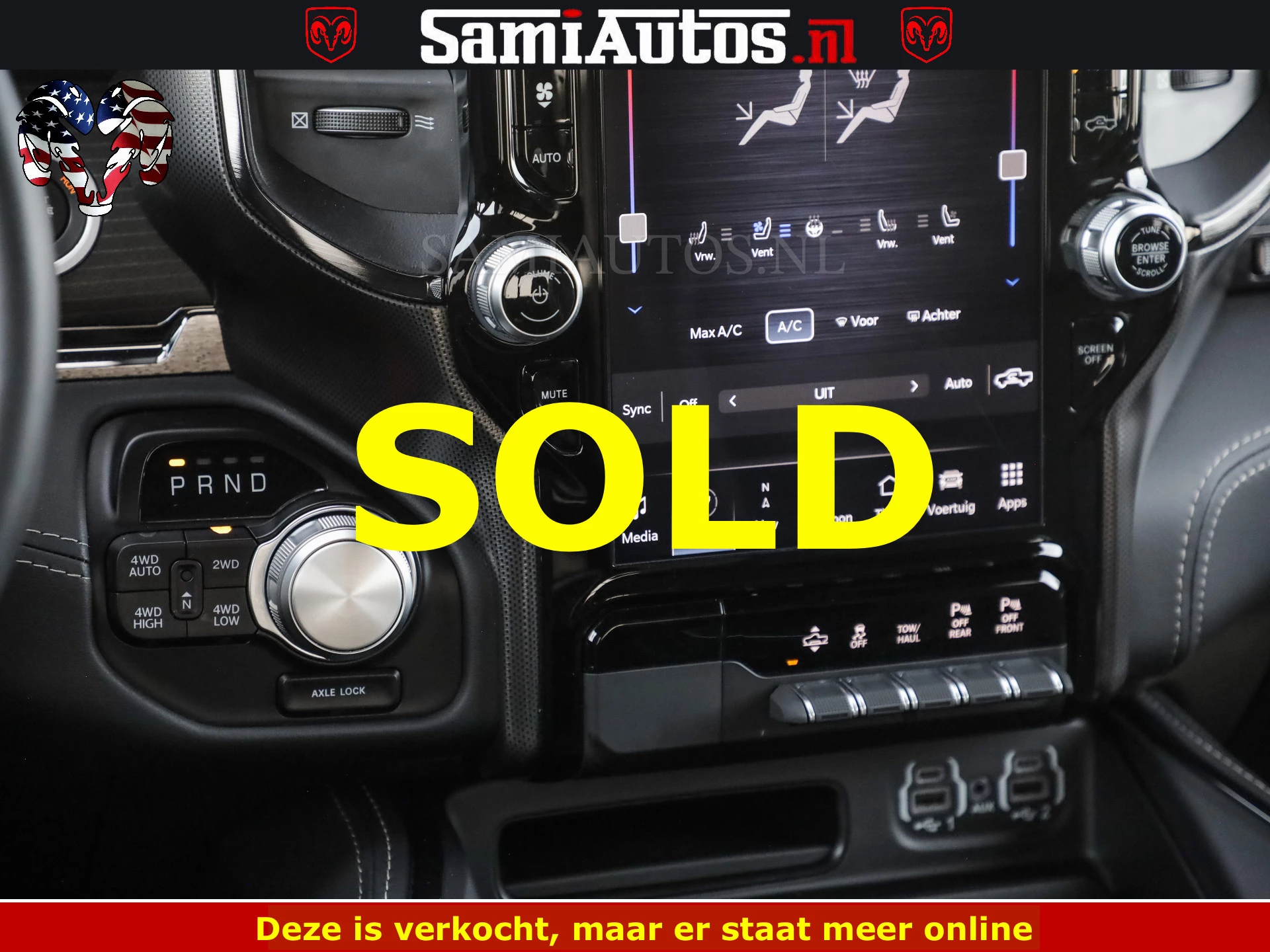 Dodge Ram Pick-Up 2024 - DELMONICO | LIMITED NIGHT 5.7 V8 | BOM VOL | HUD | LUCHTVERING | MEEST LUXE DUBBELE CABINE | 5 PERSOONS | obrázek 54