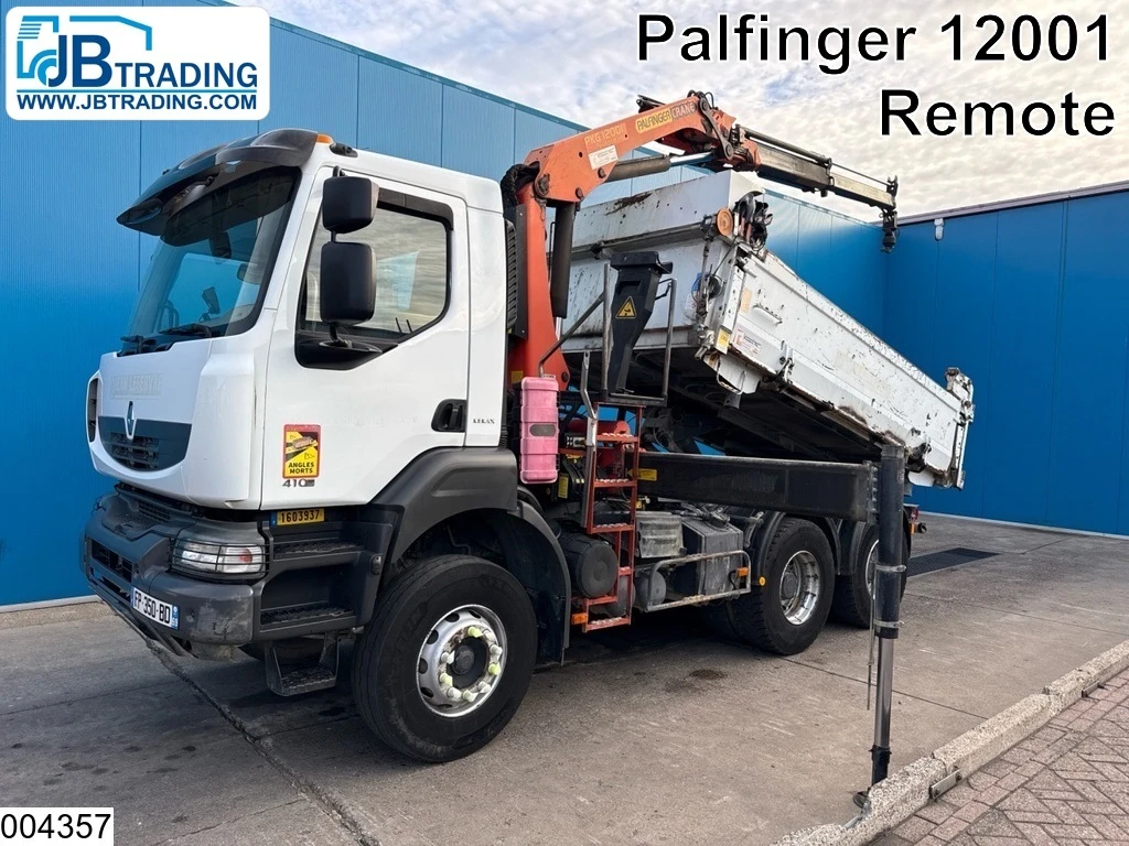 Renault 2008 - Kerax 410 Dxi 6x4, Palfinger, Tri-benne, Retarder, Remote afbeelding 1