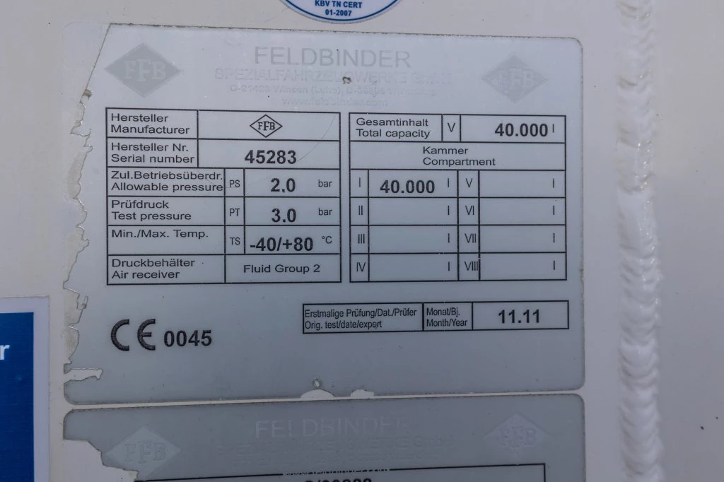 FELDBINDER 2011 - EUT 40.3- 40.000 L CEMENT/CIMENT/ZEMENT obrázek 26