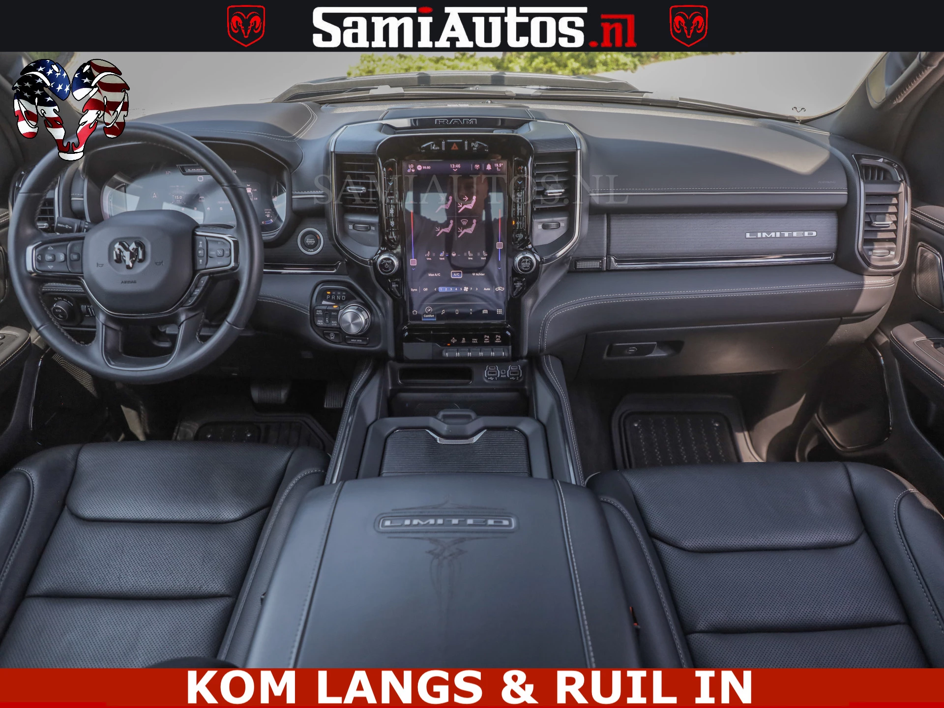Dodge Ram Pick-Up 2024 - LIMITED HULK | 5.7 V8 402PK HEMI | RAM VOL | HUD | LUCHTVERING | PANO | MWK KLEP | DC | 5 PERS | afbeelding 83