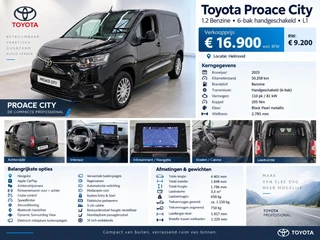 Toyota ProAce 2023 - CITY 1.2 Turbo Live afbeelding 2 miniatuur