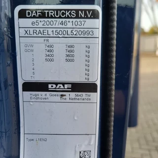 DAF LF210 2022 - / ENGINE RUNNING / ONLY:120371 KM / PLATFORM:1000 KG / LWDS / AIRCO / AUTOMATIC / EURO-6 / 2022 bild 32