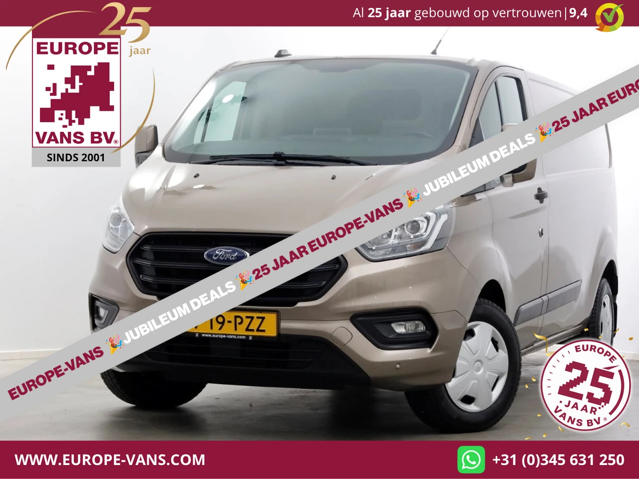 Ford Transit Custom 2022 - 320 2.0 TDCI 130pk Automaat L2H1 Trend Airco/Camera/Carplay 02-2022 afbeelding 1