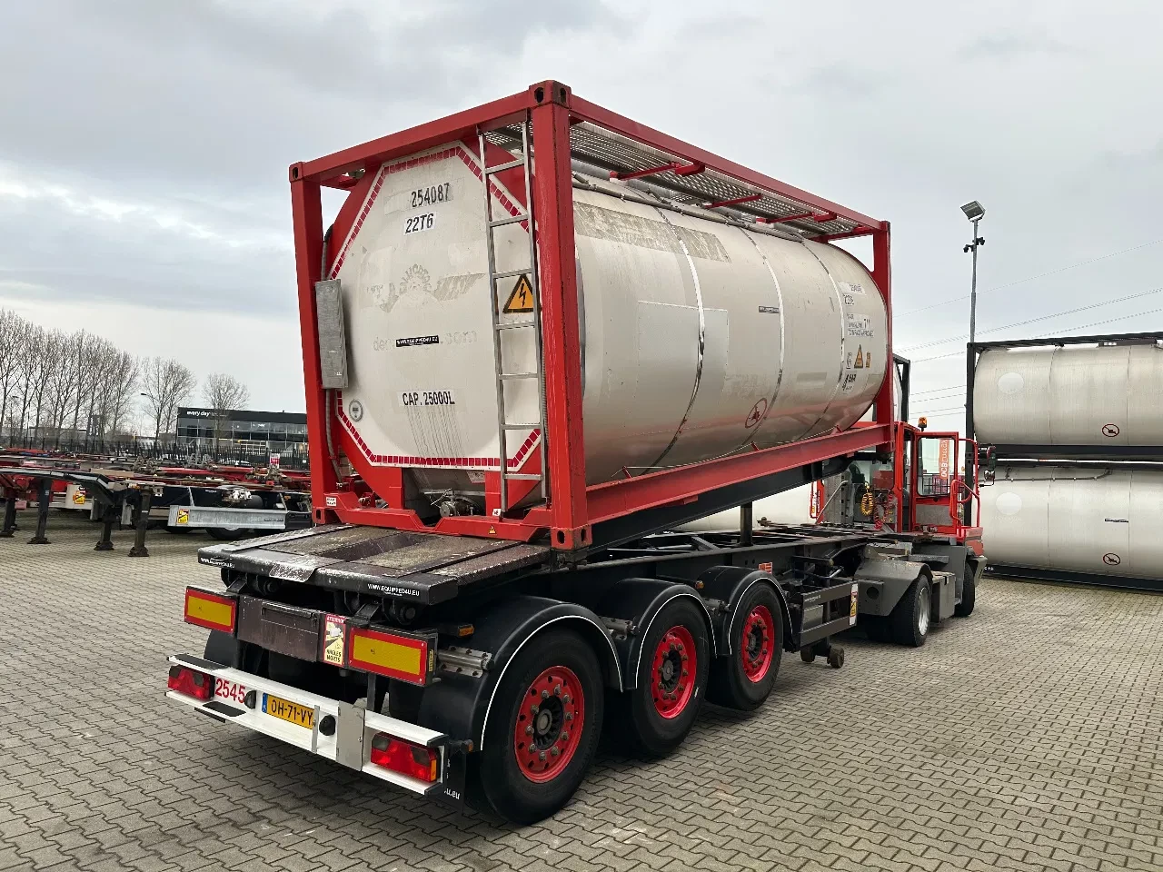 Van Hool 2005 - 20FT Tipping-chassis, ADR (EX/II, EX/III, FL, AT), SAF + DISC, 2 liftaxles изображение 5