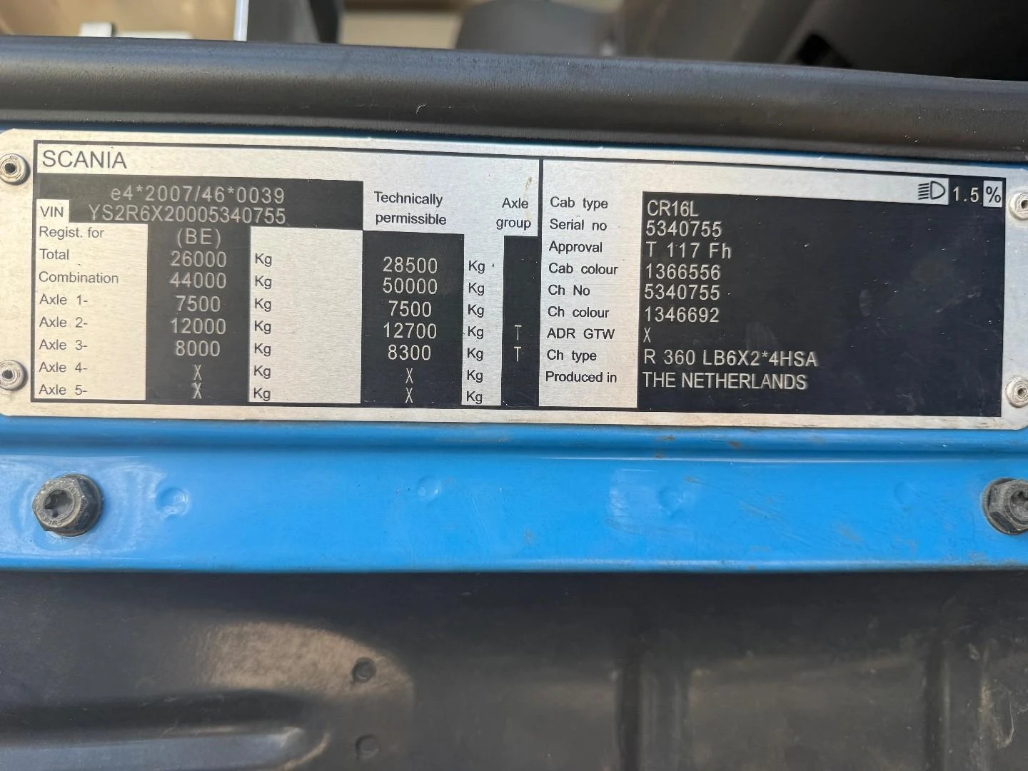 Scania R 2015 - R360 6X2 afbeelding 31