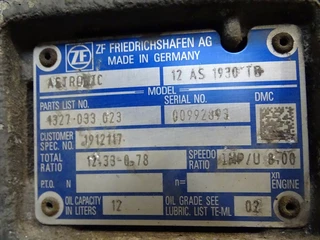 DAF N/A 2015 - ZF12AS 1930 TD zdjecie 2