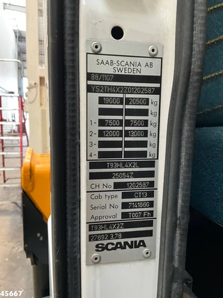 Scania T 1994 - 93 4x2 Kipper met 31 Tonmeter laadkraan (bj 2005) + Fly-JIb! Just 118.736 km! afbeelding 29