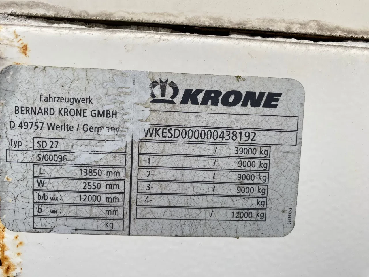 Krone 2008 - SD 27 / Closed Box / Mercedes + Disc image 10