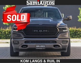 Dodge Ram Pick-Up 2023 - LIMITED 5.7 V8 402PK | HUD | 4PL WHEELS | LUCHTVERING |OPEN UILAAT KLEP | BOM VOL | GRANITE CRYSTAL | DC | image 2 thumbnail
