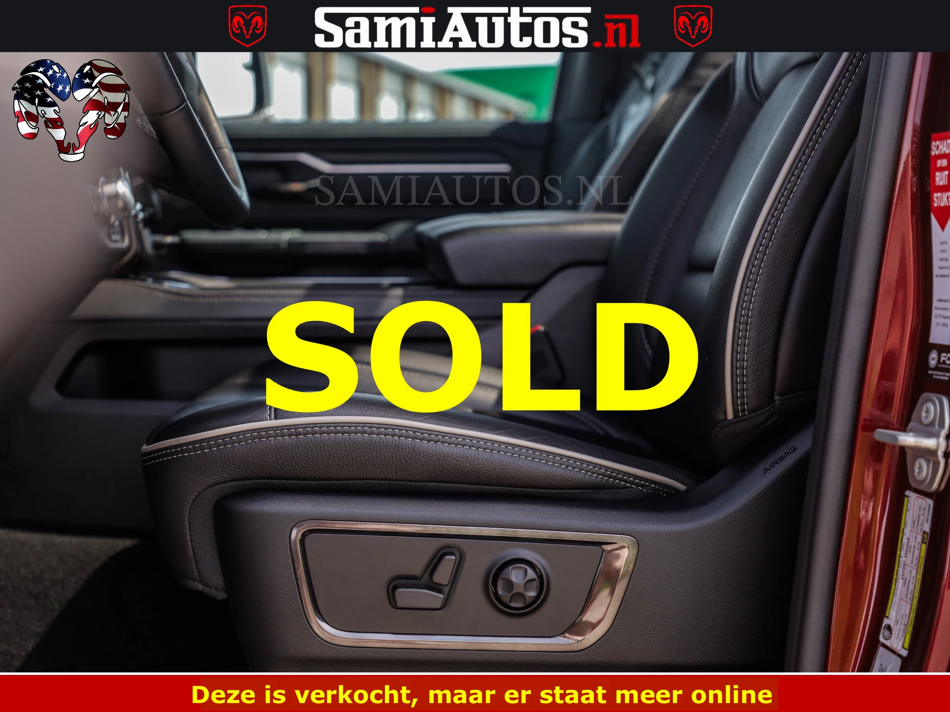 Dodge Ram Pick-Up 2024 - DELMONICO | LIMITED NIGHT 5.7 V8 | BOM VOL | HUD | LUCHTVERING | MEEST LUXE DUBBELE CABINE | 5 PERSOONS | obrázek 32