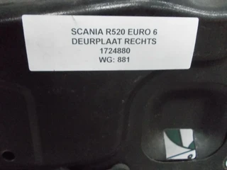 Scania - R520 1724880 DEURPLAAT RECHTS EURO 6 obrázek 3 náhled