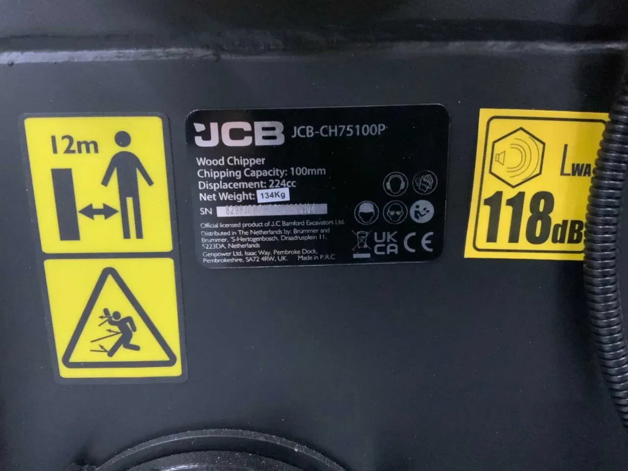 JCB 2026 - Houthakselaar CH75100P - versnippercapaciteit 100 mm afbeelding 12