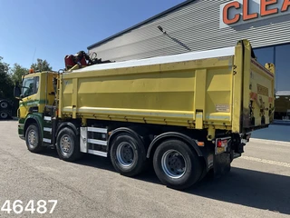 Scania P 2011 - 400 8x4 Retarder HMF 16 Tonmeter Z-kraan afbeelding 3 miniatuur