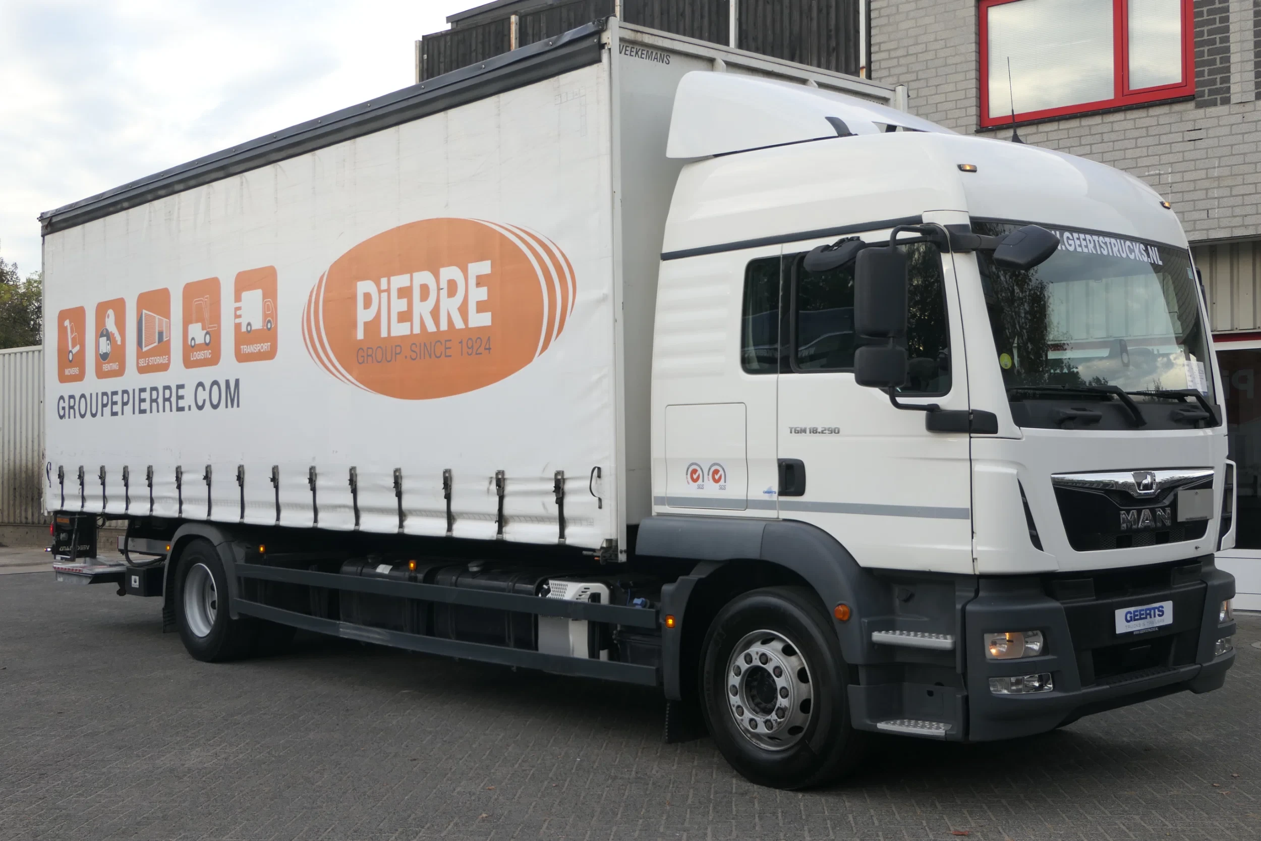 MAN TGM 2019 - 18.290 | Sliding curtains / Pritsche + Plane | Dhollandia 1500Kg | 235591Km | 2019 | 6 Cylinder | Smart Tacho 2 | 2 Tanks | Stand Heater | Euro6-C | TUV/MOT/APK 07-2027 | Belgium Truck afbeelding 1