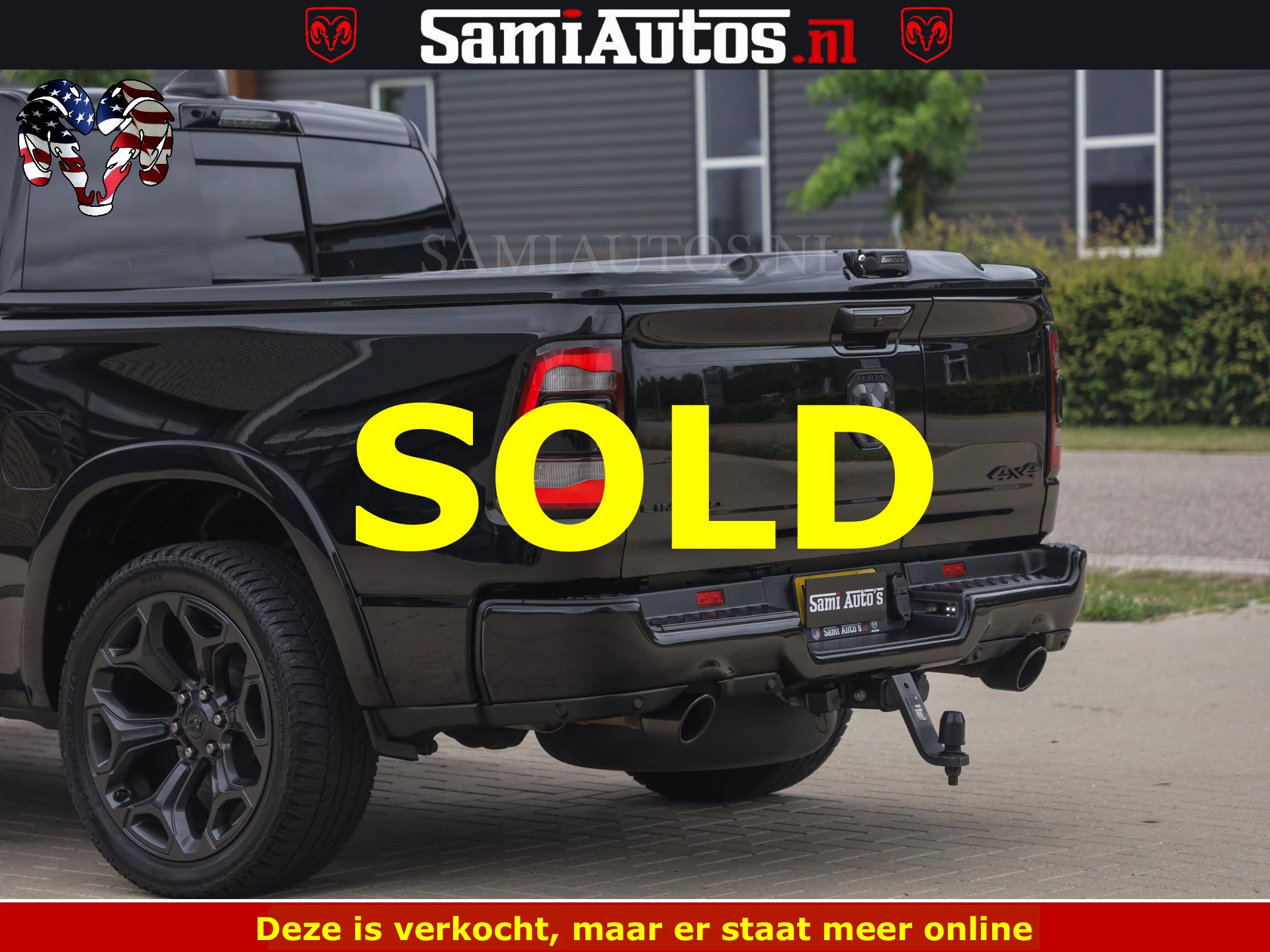 Dodge Ram 1500 2022 - LIMITED NIGHT | BOM VOL | HUD | MWK | LUCHTVERING | PANODAK | afbeelding 4