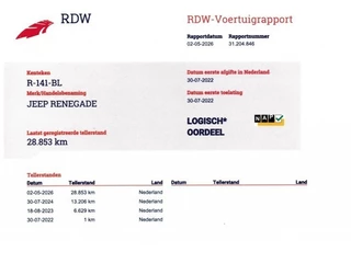 Jeep Renegade 2022 - 1.5T E-HYBRID LIMITED / NIGHT EAGLE / Trekhaak imagen 7