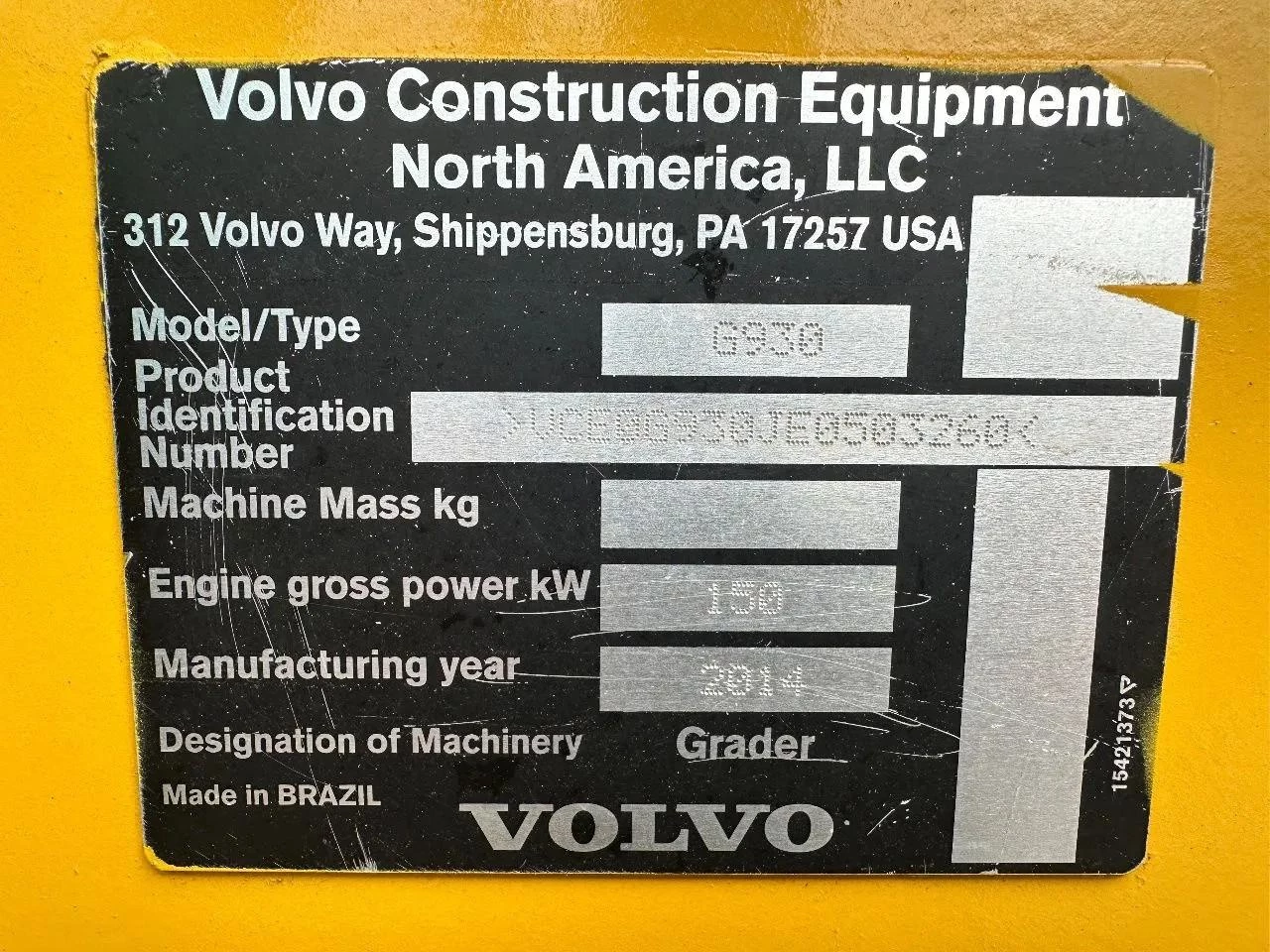 Volvo G 930 2014 immagine 13
