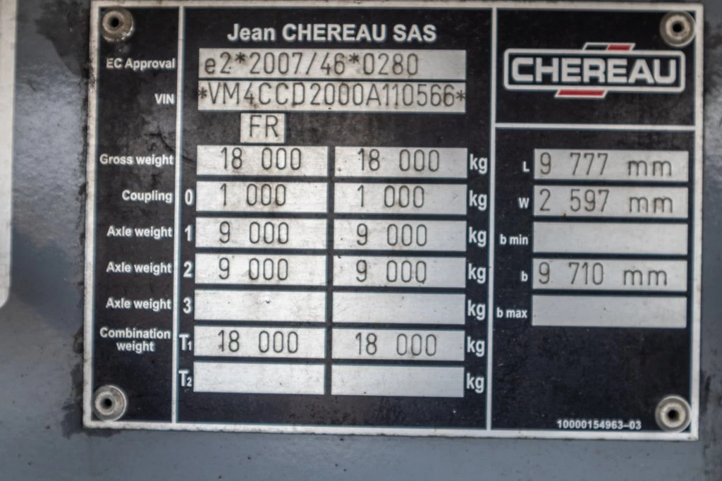 Chereau 2017 - CHEREAU+CARRIER+DHOLLANDIA 2.5 T. imagen 13