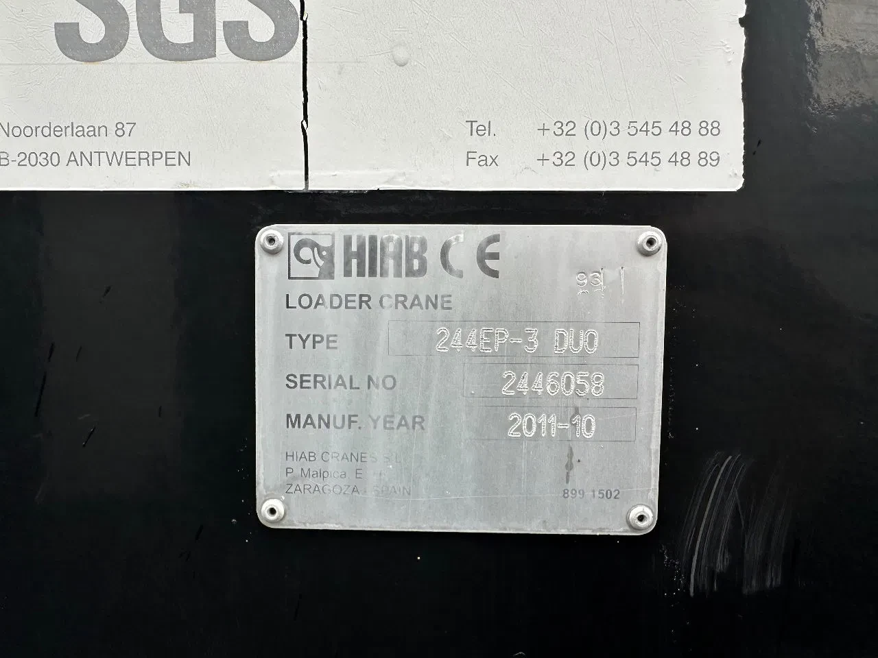 Hiab 2011 - 244 EP-3 DUO Crane / Kraan / Autolaadkraan / Ladekrane / Kran / Grua / Grues afbeelding 8