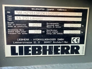 Liebherr 2021 - TA230 zdjęcie 2 miniatura