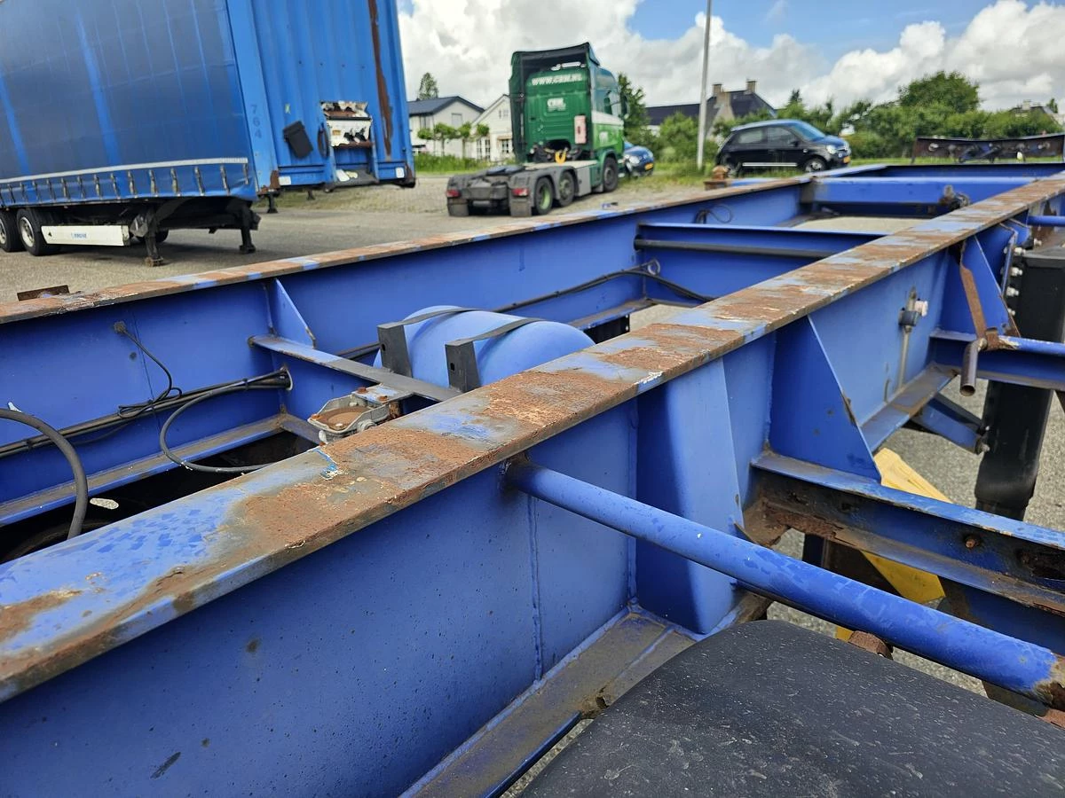 MKF METALLBAU CS 20 -20 FOOT- CONTAINER CHASSIS -HEAVY DUTY- BPW DRUM -STEEL SUSPENSION- GOOD QUALITY. 2007 zdjęcie 14
