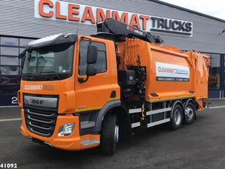DAF FAN CF 340 Hiab 23 ton/meter laadkraan Welvaarts weighing system 2021 - N/A image 1