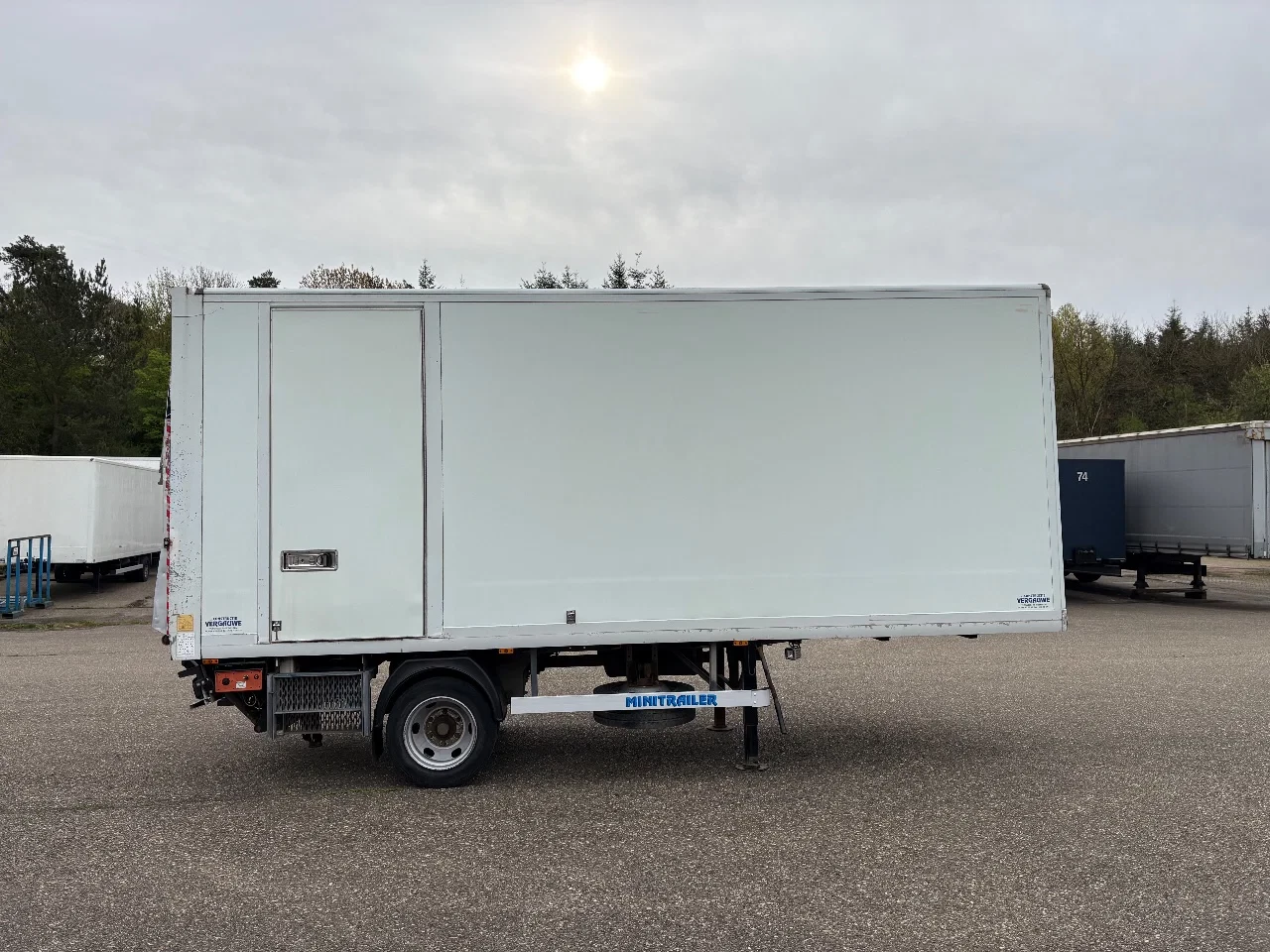 VF minitrailer 2009 - be oplegger 6.6 ton gesloten laadklep 1000 kg image 3